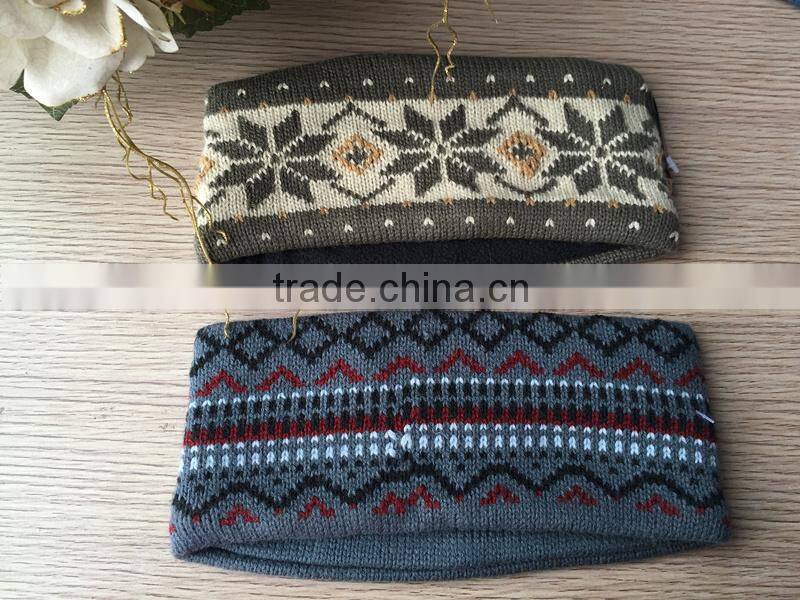 custom logo fashion knitted neck warmer
