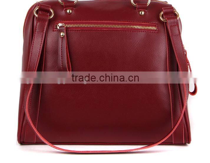 wholesale china factory leather handbag big woman handbag 2016