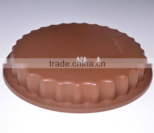 100% food grade flower border big silicone cake mould