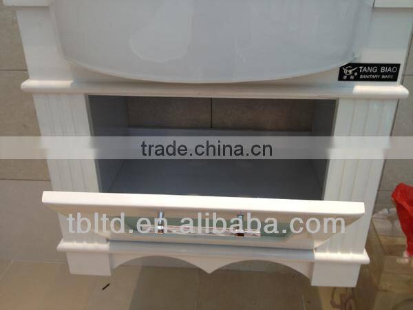 Modern furniture bathroom vanity,white small size bathroom cabinet made in China