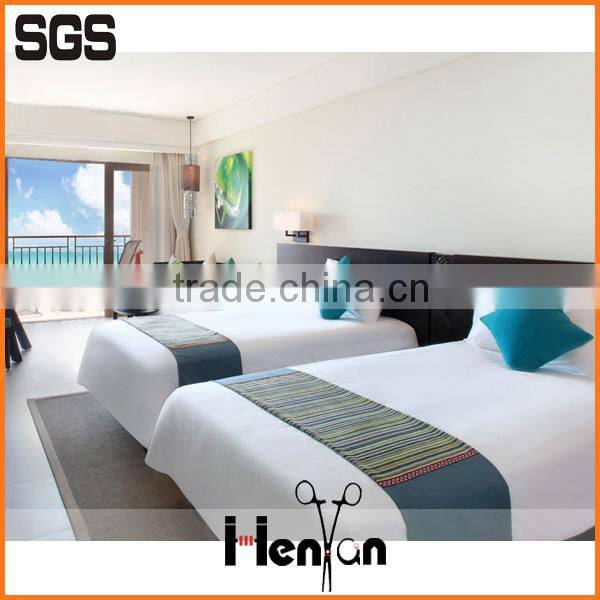 wholesale custom hotel bed runner design