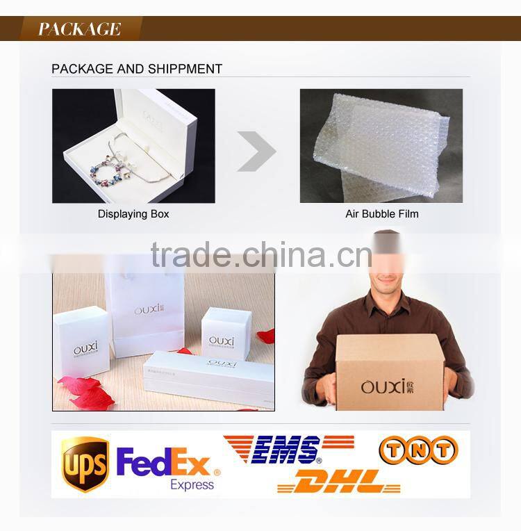 OUXI Fashion zircon flower rhinestone brooch 60079