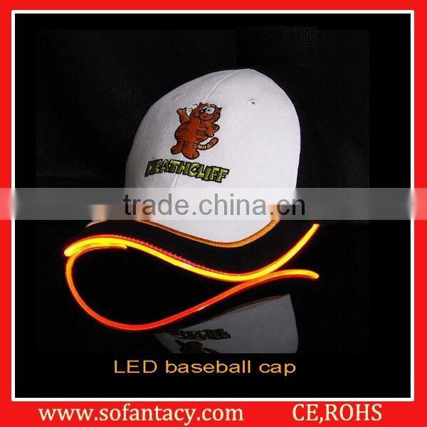 New branded promotional gift led cap hat,led baseball cap