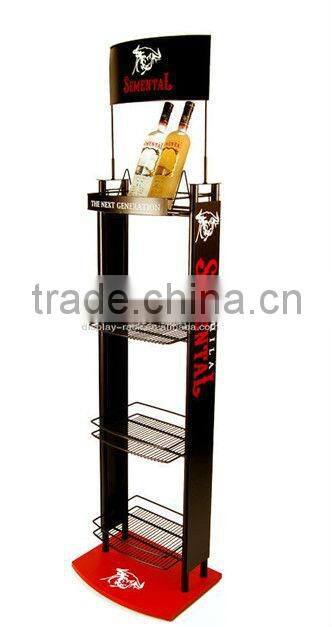 modular metal gallon water bottle display rack HSX-3494