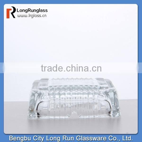 LongRun 2015 carving pattern white clear diamond-shaped glass ahstray