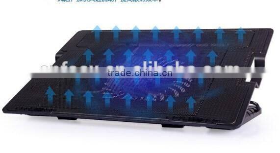 Best selling adjustable 2 usb notebook cooler stand , laptop cooling pad ,laptop stand holder