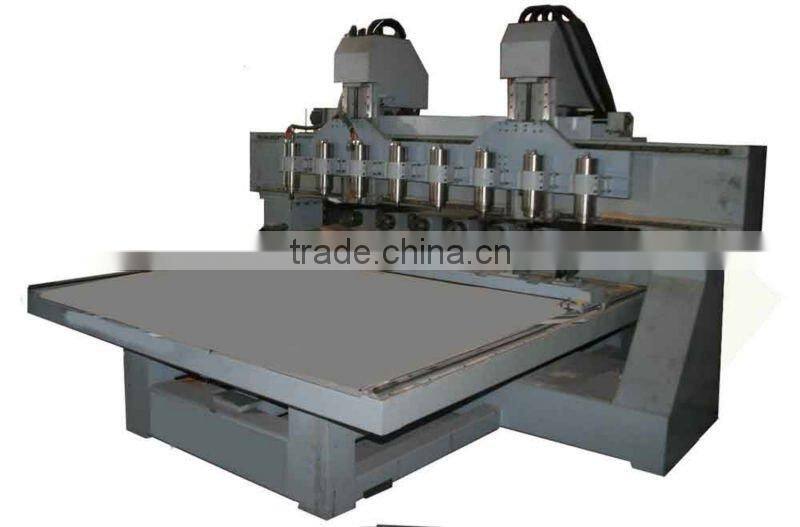 Eight Heads Buddha Statue Engraving Machine/ Rotary Woodworking Machine /cnc router with rotary