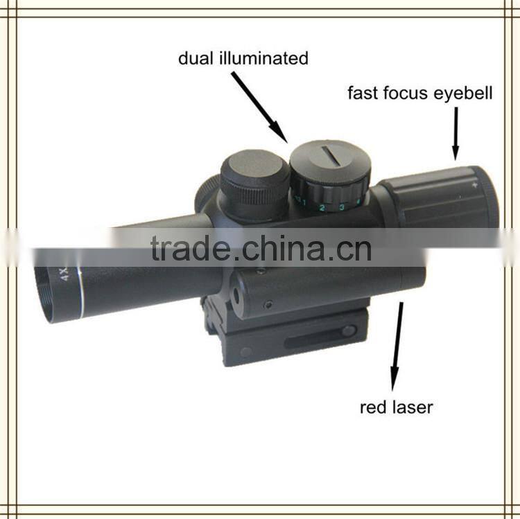 Cheap high quality no infrared thermal imaging rifle scope for hunting , hunting night vision scope with red dot laser