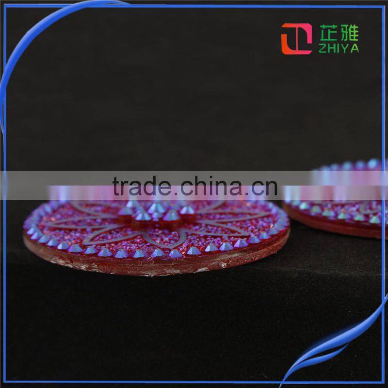 2016 wholesale sewing accessories round resin embellishments