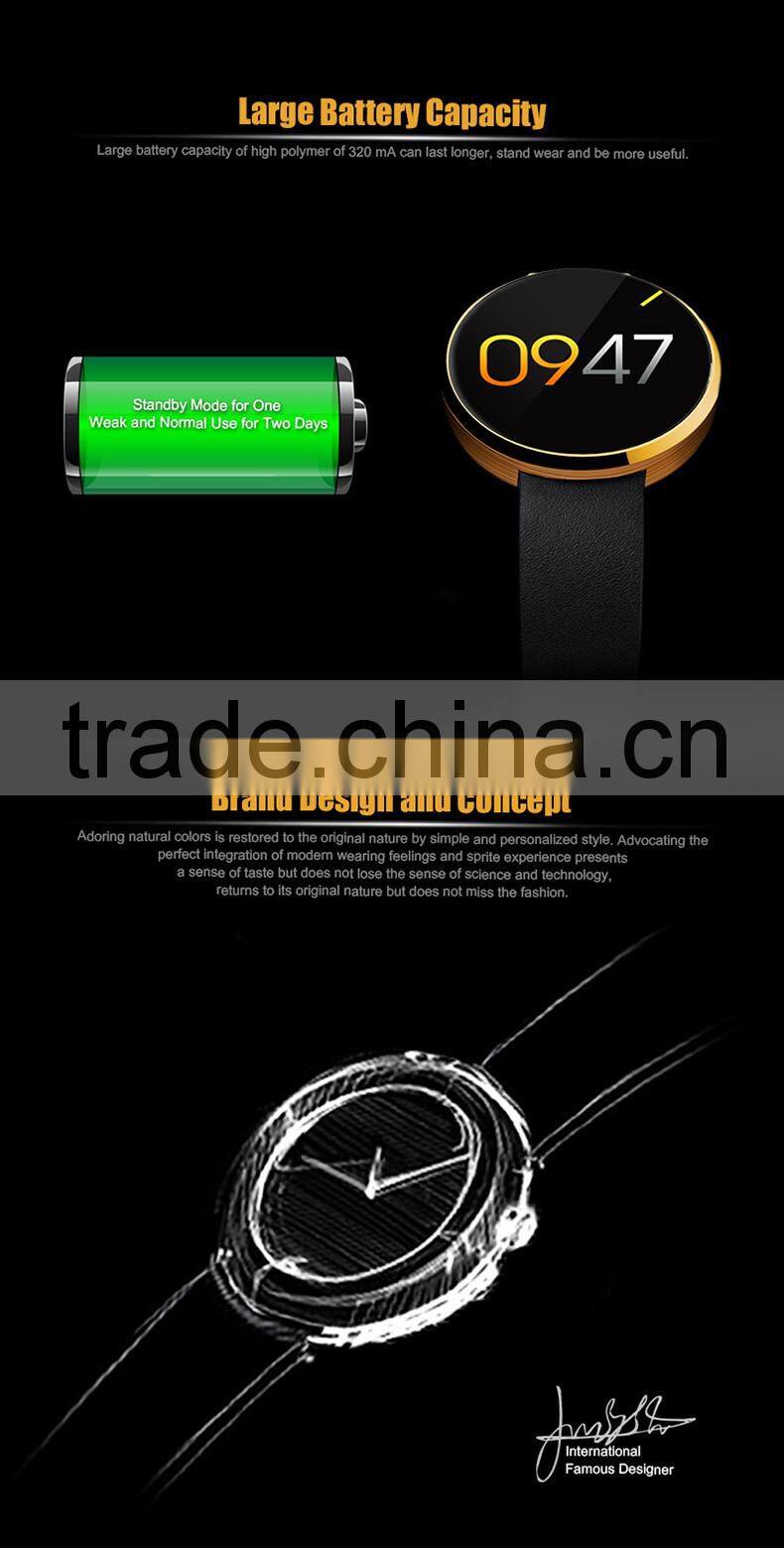 DM360-2015 New Arrive DM360 smart watch Heartrate monitor IPS screen with heart rate fitness trackerIos and Android all compatib