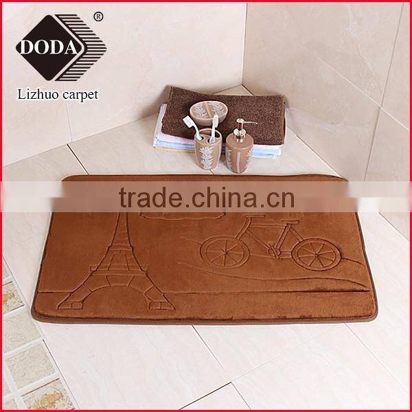 2016new arrival memory foam carpet soft carpet bathmat 3pcs carpet door rugs