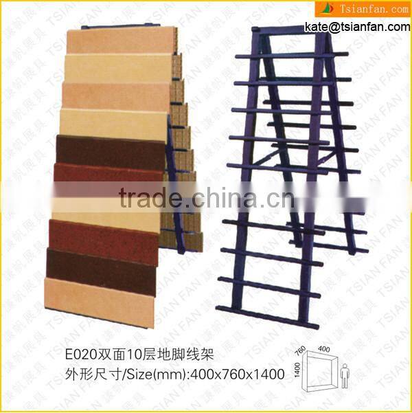 E020--Space-saving porcelain tile display stand