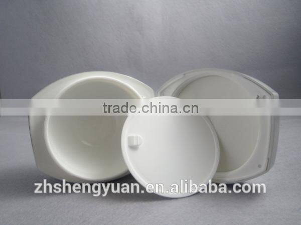 empty double wall cosmetic jars 50ml plastic