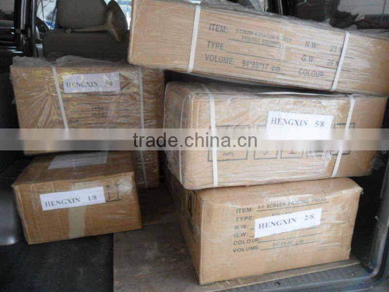 Manual screen printing for clothes