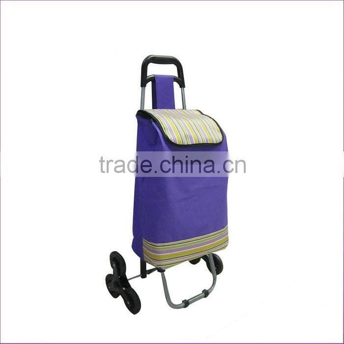 Custom Wholesale Fabric 3 Wheeled Shopping Cart For Climbing Stair