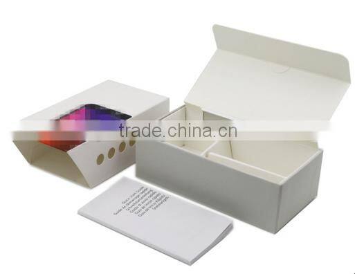 Customized transparent plastic window paper packaging gift box with PVC tray