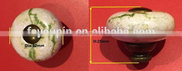 Round Ceramic Cabinet Knob for furniture and drawer