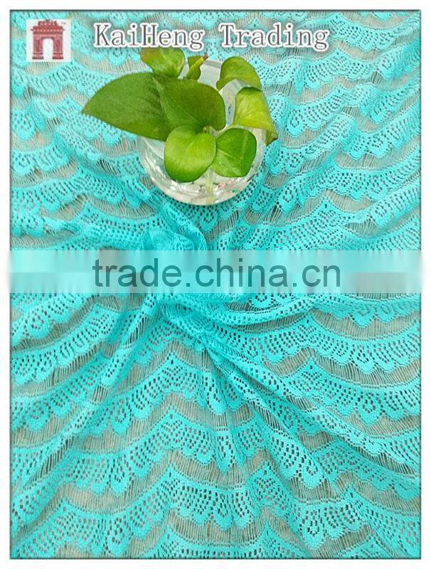 2014 african swiss keqiao shaoxing chemical New Design thick Polyester Embroidery Lace Fabric for garments