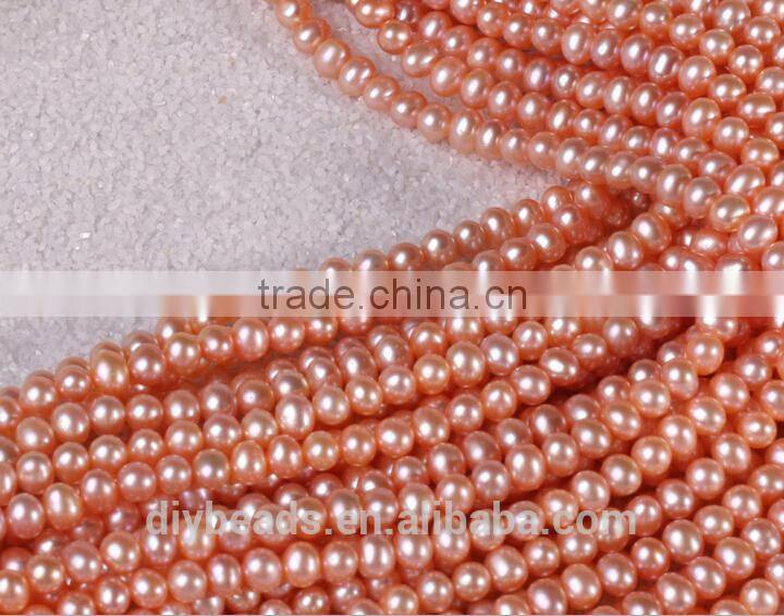5-5.5mm Natural Freshwater Pearls patato shape surface with little flaw