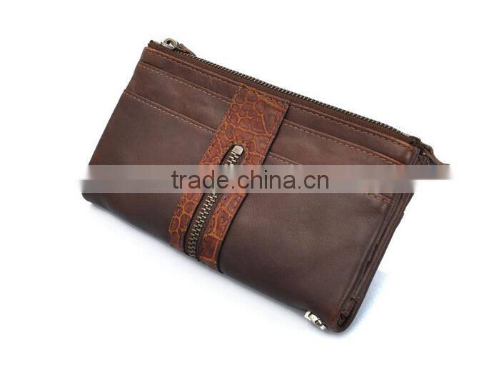 vintage men's business wallets customized genuine leather wallet