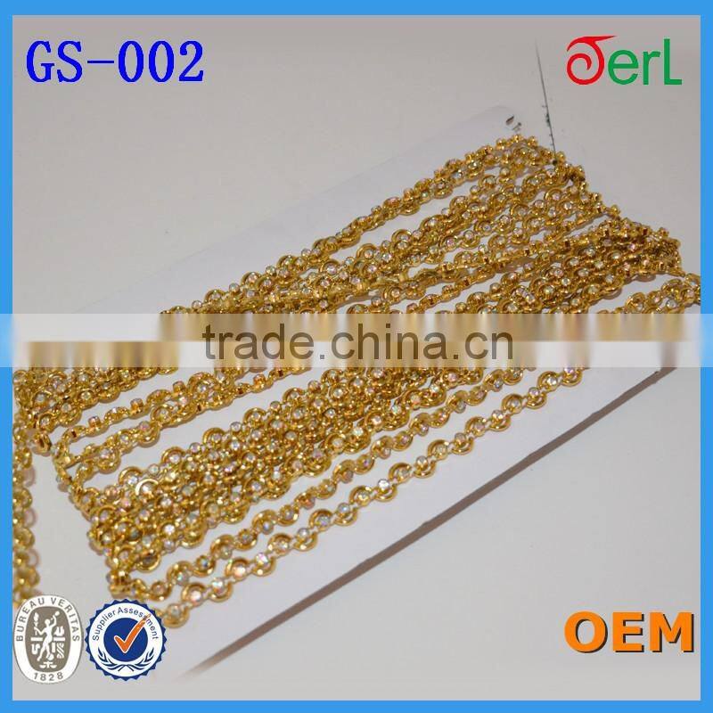 Crystal Banding Plastic with Clear Rhinestone 10 Yards Sew on Garment