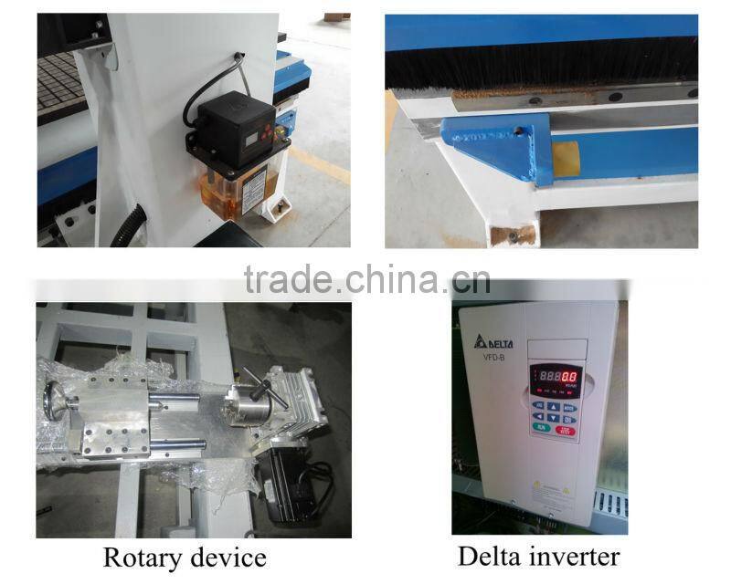 High effiency 3kw spindle motor linear guideway cnc router machine price usb control cnc wood carving machine