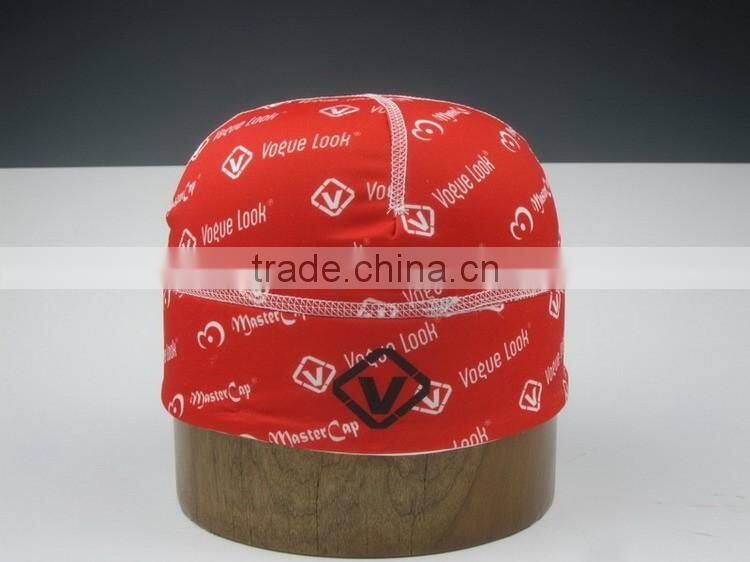 red print swimming cap