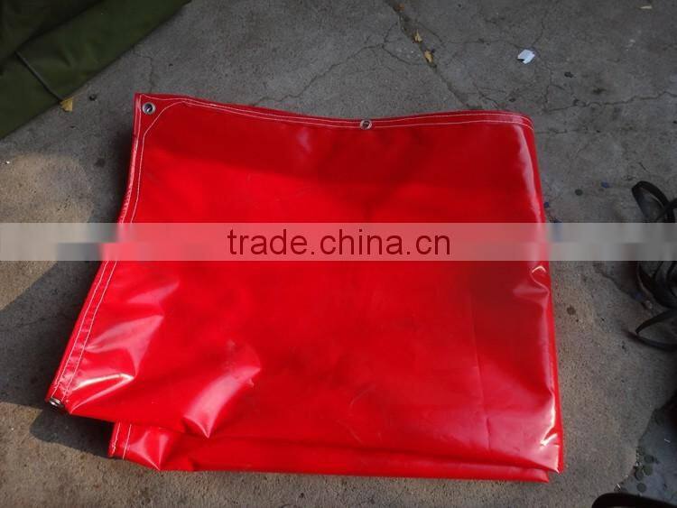 Red Vinyl Coated 14 oz Heavy duty Red Vinyl Tarps,Super Quality 14oz Vinyl Tarps