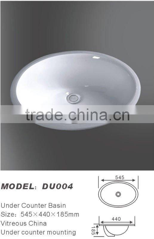 Doooway Oval Ceramic Undermount Sinks DU004
