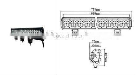 Double row 4inch 18w 4X4 offroad led light bar