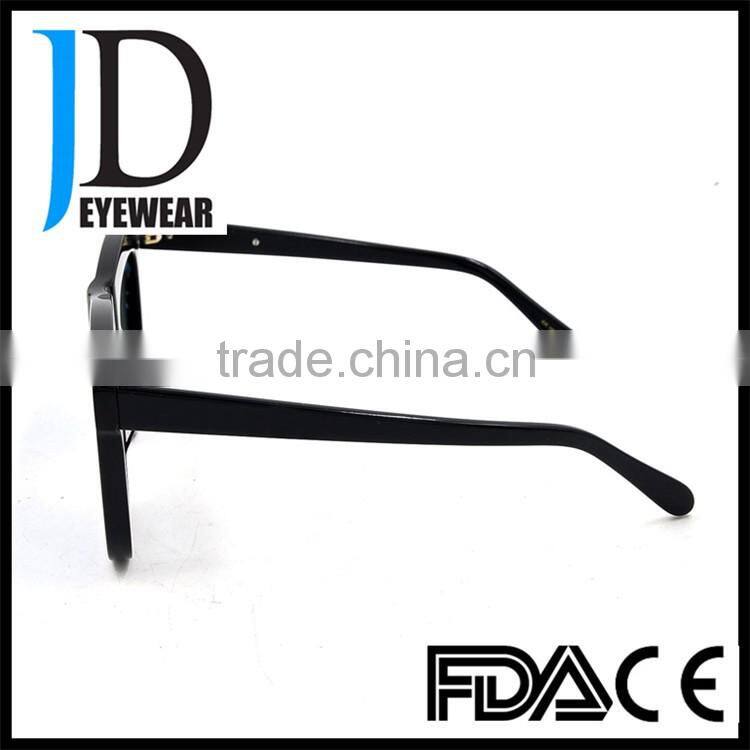2016 high polish black frame rectangle anti-reflection coated sunglass in uae