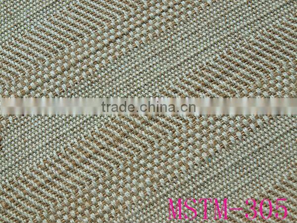 100% natural or pure stripe linen fabric