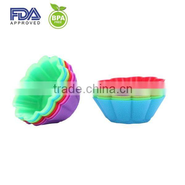 mini silicone muffin cup / silicone baking cup set/ silicone cupcake and baking cup