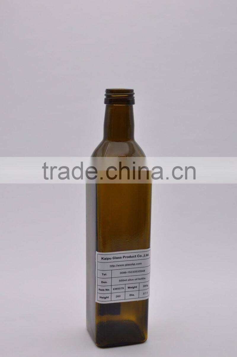500ml olive oil glass bottles wholesale