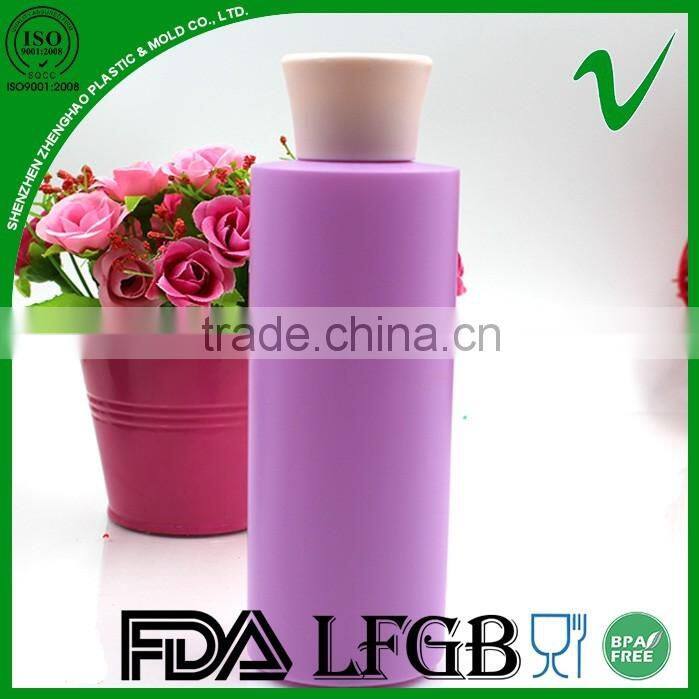 8oz HDPE empty hot round plastic lotion bottle with PP screw cap