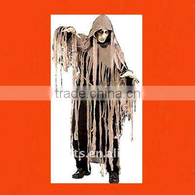 Zombie de Halloween vestido de gasa de vestuario