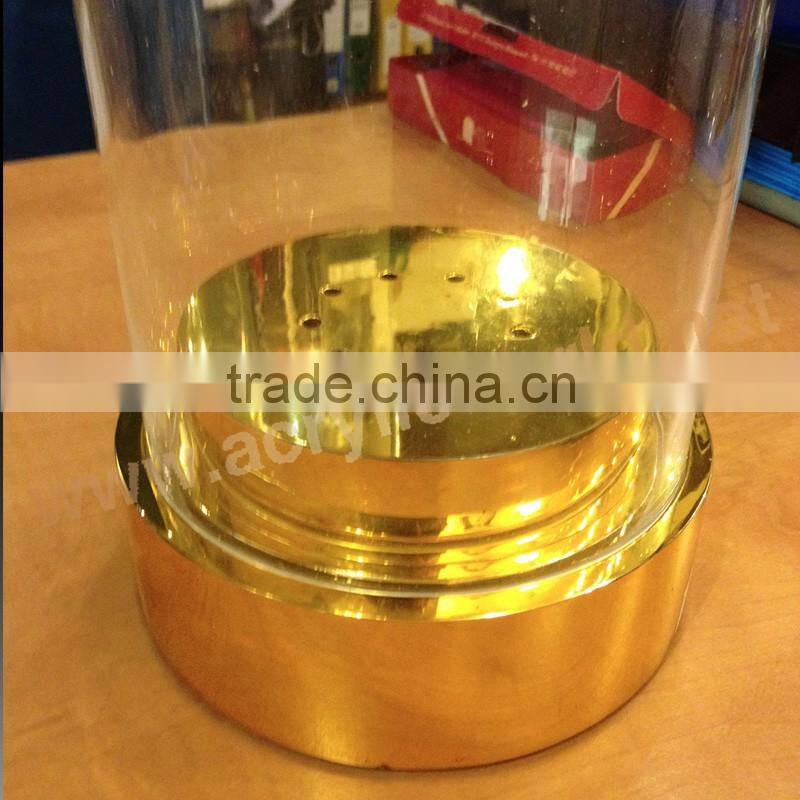 acrylic single wine bottle display with led illuminated