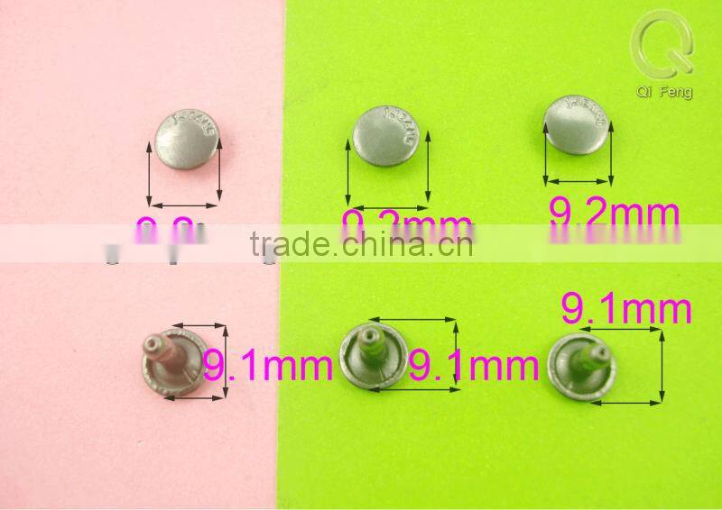 2013 customered made j rivets and studs Decoration Handbag rivet 9.2mm