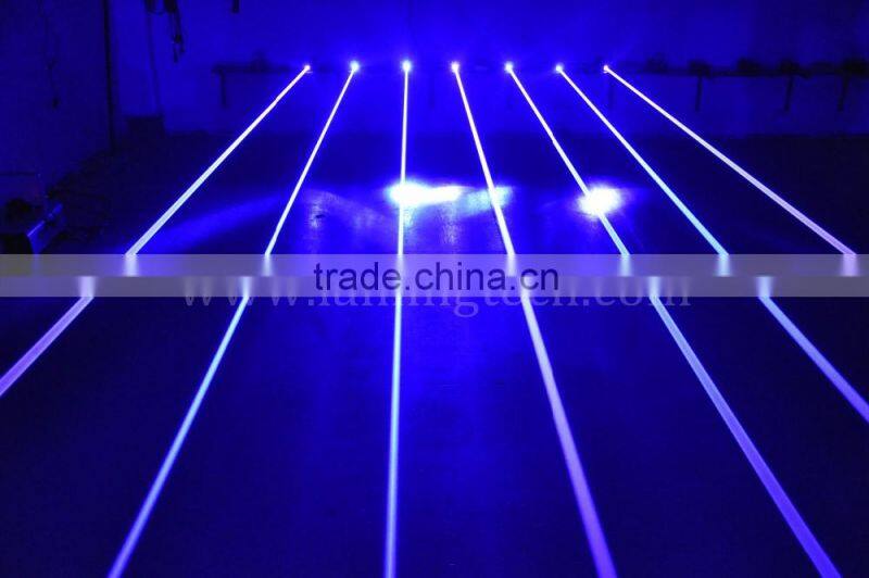 LN340 2400mW Blue 8-Head Mobile Fat-Beam Laser Net
