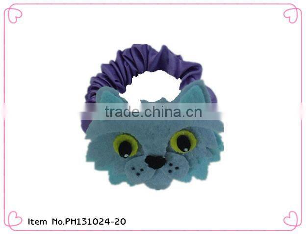 2014 new design kids elastic hair ties with animal