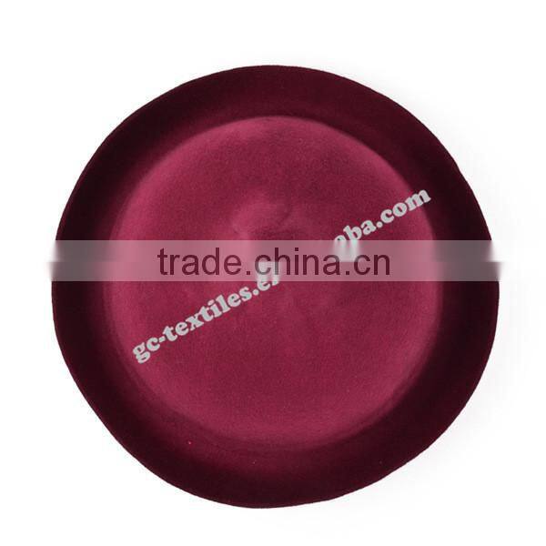 hot new products for 2014 Fall and winter Pointy top curling woolen Fedora ladies hats felt cat ear hat wholesale for men with f