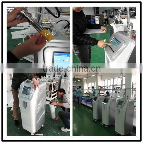 Fractional co2 laser equipment RF mental tube for vaginal rejuvenation/ wrinkle scar acne removal
