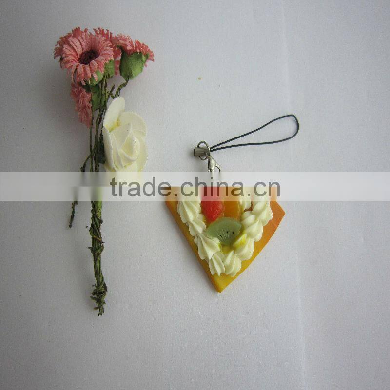 Hot Promotion Gift Fake Food Fake Pizza Key Chain /Display