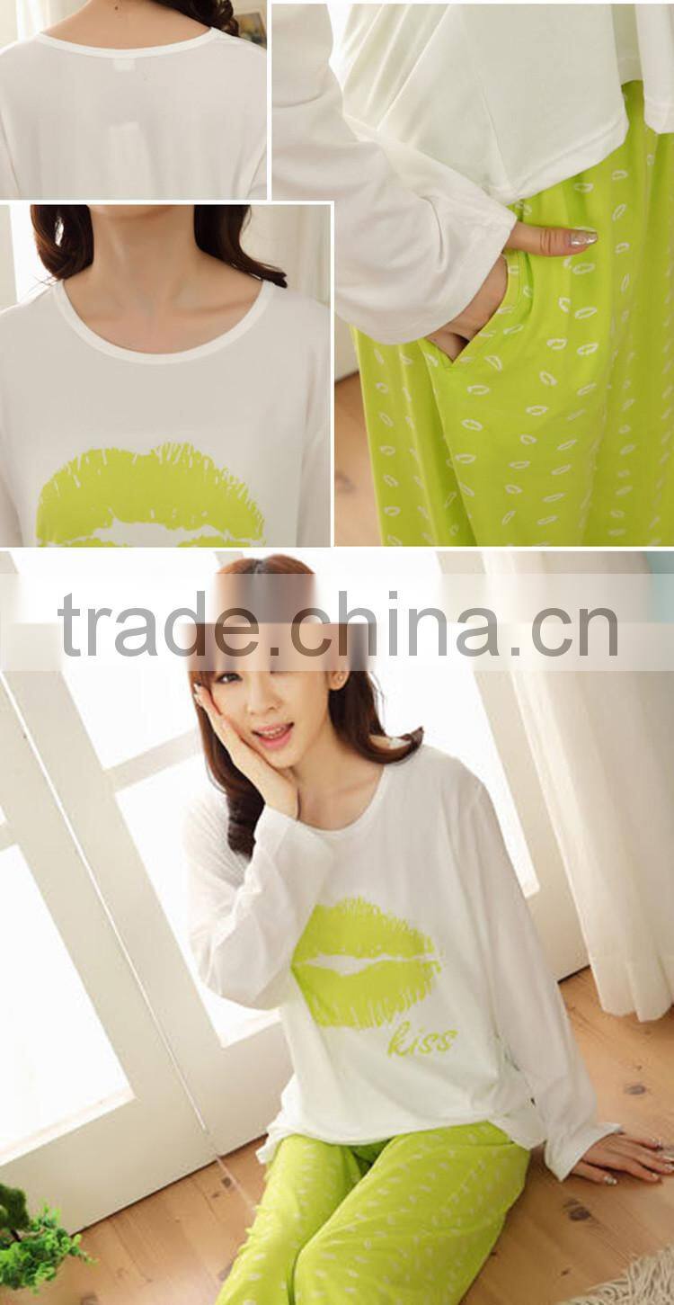 New Cotton Girls Pajamas Fashion Soft Cotton Pajamas Women Sleepwear Sets For Girls Home Nightgown Sets