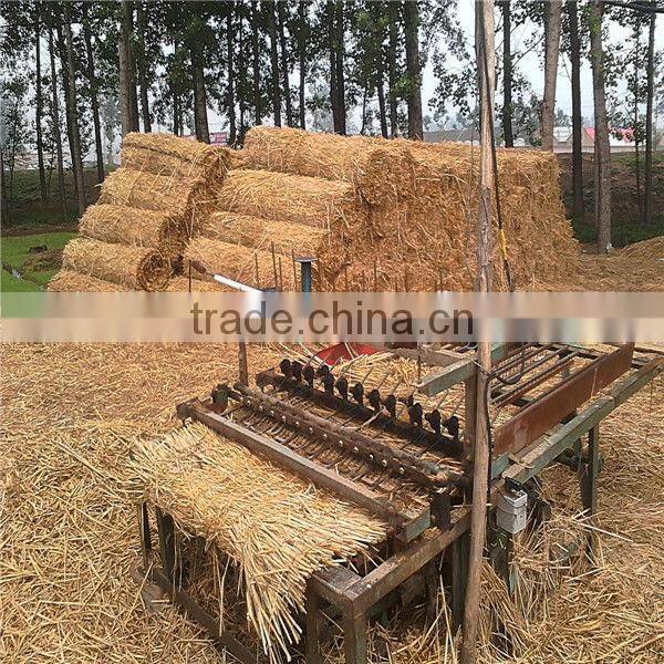 high efficiency and large stock rice straw mat knitting machine
