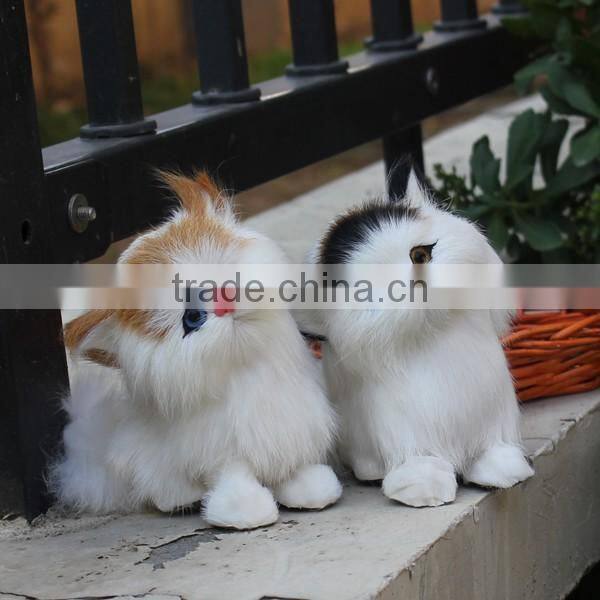 Custom real looking plush animal cat, animated cat toys
