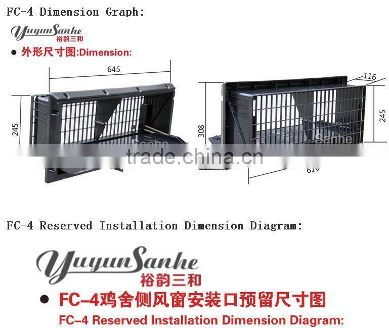 chicken house air inlet ventlight with CE/CCC certificate