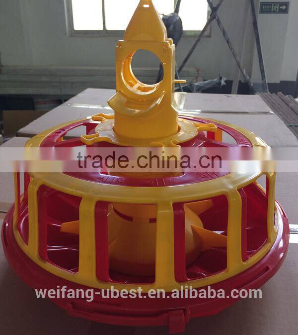 chicken feed pan system for broiler