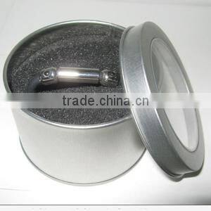 Wholesale metal tin box for silicone engrave ID bracelet
