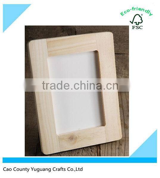 Custom Natural Wood Photo Frame